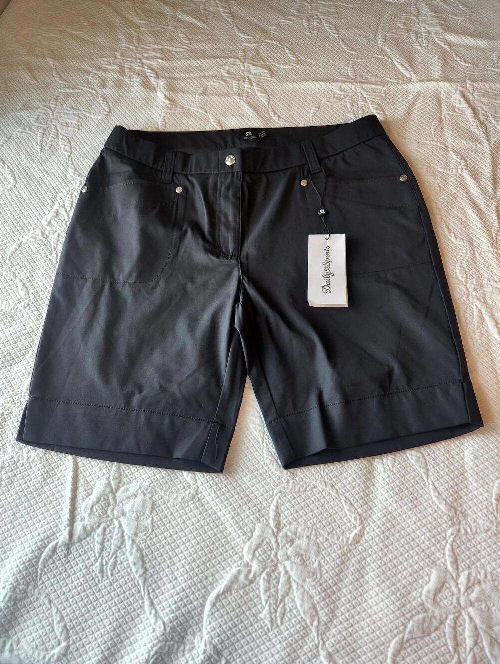 Daily Sports Black Women's Bermuda Golf Shorts